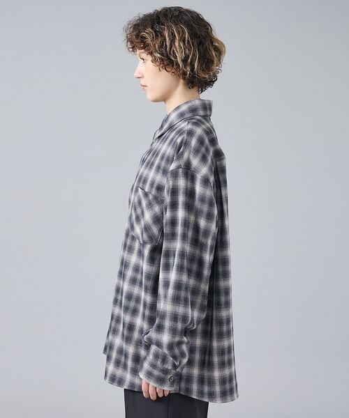 ABAHOUSE / アバハウス シャツ・ブラウス | 【Revo. / レヴォ】TH-4105 オンブレチェック 長袖シャツ / ユニ | 詳細5