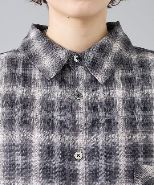 ABAHOUSE / アバハウス シャツ・ブラウス | 【Revo. / レヴォ】TH-4105 オンブレチェック 長袖シャツ / ユニ | 詳細7