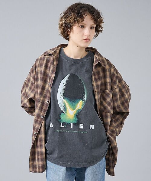 ABAHOUSE / アバハウス シャツ・ブラウス | 【Revo. / レヴォ】TH-4105 オンブレチェック 長袖シャツ / ユニ（ブラウン）