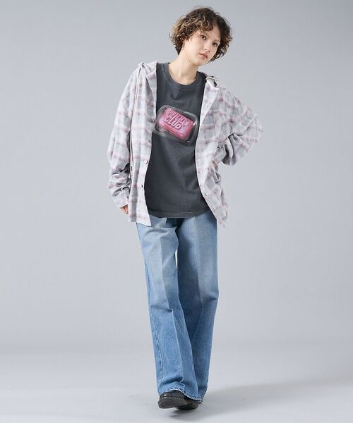 ABAHOUSE / アバハウス シャツ・ブラウス | 【Revo. / レヴォ】TH-4115 ブリーチ加工 フード チェック長袖シャ | 詳細14