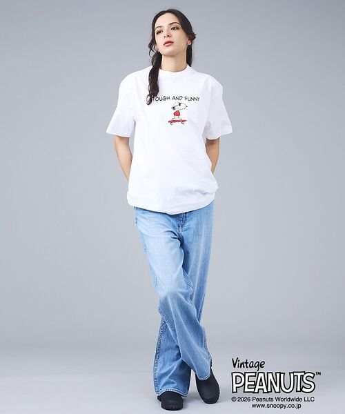 ABAHOUSE / アバハウス Tシャツ | 【PEANUTS x BEEFY-T】クルーネック半袖Tシャツ / 26SS / | 詳細3
