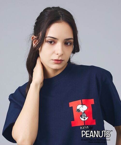 ABAHOUSE / アバハウス Tシャツ | 【PEANUTS x BEEFY-T】クルーネック半袖Tシャツ / 26SS / | 詳細26