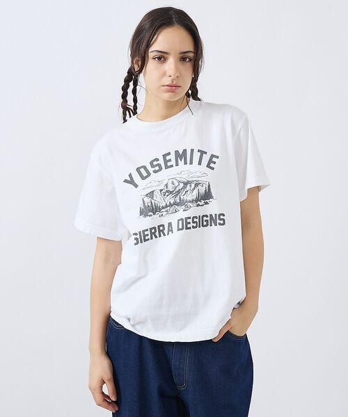 ABAHOUSE / アバハウス Tシャツ | 【SIERRA DESIGINS / シエラデザインズ】YOSEMITE NAT（ホワイト）