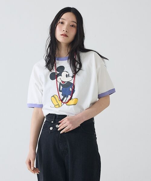 ABAHOUSE / アバハウス Tシャツ | 【JACKSON MATISSE / ジャクソン マティス】Mickey Mou（ホワイト）