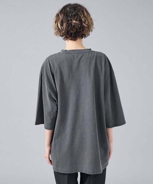 ABAHOUSE / アバハウス Tシャツ | 【Revo. / レヴォ】TH-3786-A ハートエンブロイ ピグメント加工 | 詳細5