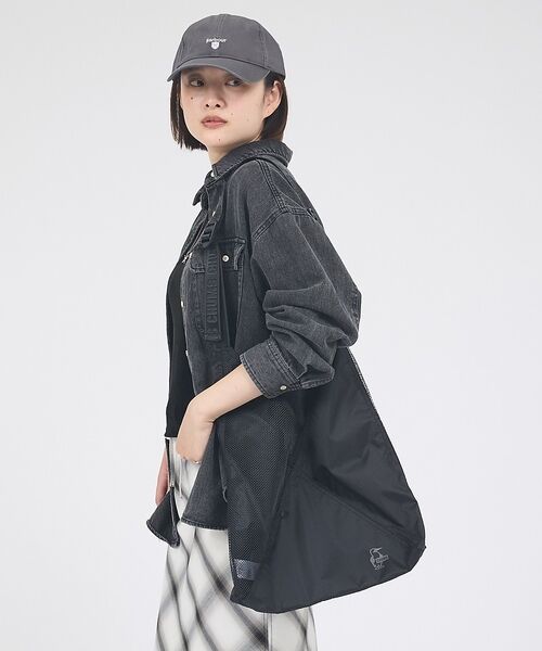 ABAHOUSE / アバハウス ショルダーバッグ | 【CHUMS/チャムス】メッシュトライアングルショルダートートバッグ /Mesh | 詳細1