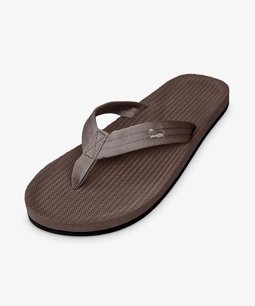 ABAHOUSE / アバハウス サンダル | 【Indosole/インドソール】EASY LIVING Flip Flops（ブラウン）