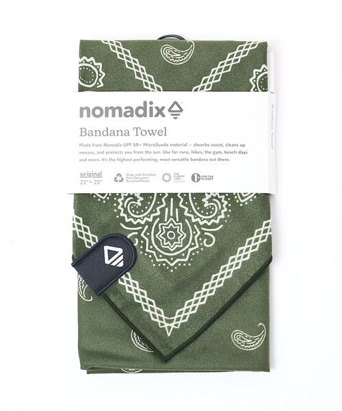 ABAHOUSE / アバハウス タオル | 【NOMADIX / ノマディックス】Bandana Towel: Paisle（グリーン）