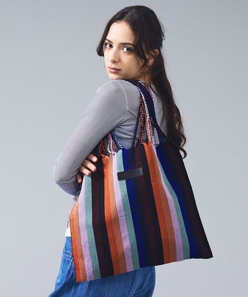 ABAHOUSE / アバハウス トートバッグ | 【MOON BIRD/ムーンバード】手織りハンモックトートバッグ/手織り/A4サ | 詳細7