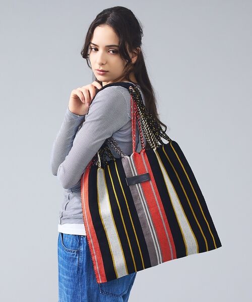 ABAHOUSE / アバハウス トートバッグ | 【MOON BIRD/ムーンバード】手織りハンモックトートバッグ/手織り/A4サ | 詳細15