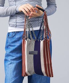 ABAHOUSE / アバハウス トートバッグ | 【MOON BIRD/ムーンバード】手織りハンモックトートバッグ/手織り/Sサイ