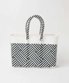 ABAHOUSE / アバハウス トートバッグ | 【MOON BIRD/ムーンバード】手編みのメルカドバッグ横長M/かごバッグ/格