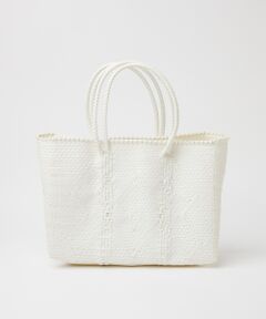 ABAHOUSE / アバハウス トートバッグ | 【MOON BIRD/ムーンバード】手編みのメルカドバッグ横長Ｍ/かごバッグ/軽