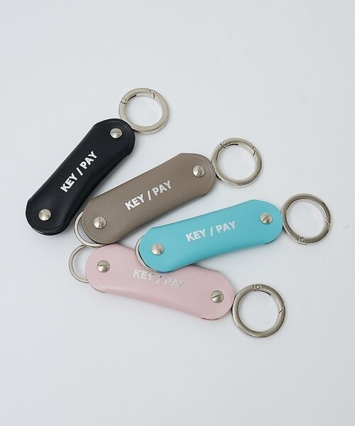 ABAHOUSE / アバハウス キーケース | 【1/2HALF / ハーフ】 KEY/PAY 撥水加工 / レザーキーホルダー | 詳細1