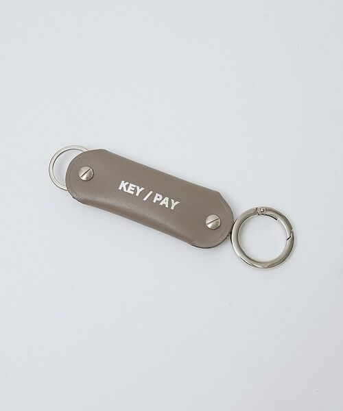 ABAHOUSE / アバハウス キーケース | 【1/2HALF / ハーフ】 KEY/PAY 撥水加工 / レザーキーホルダー（モカ）