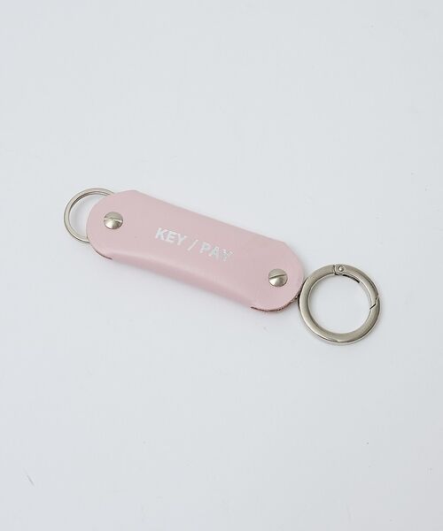 ABAHOUSE / アバハウス キーケース | 【1/2HALF / ハーフ】 KEY/PAY 撥水加工 / レザーキーホルダー（ピンク）