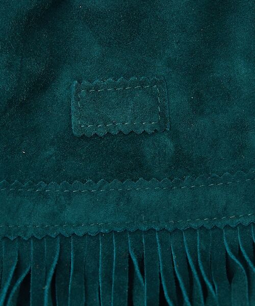 ABAHOUSE / アバハウス ショルダーバッグ | 【1/2HALF / ハーフ】ラムスェード 巾着ショルダー フリンジ ミニショル | 詳細7