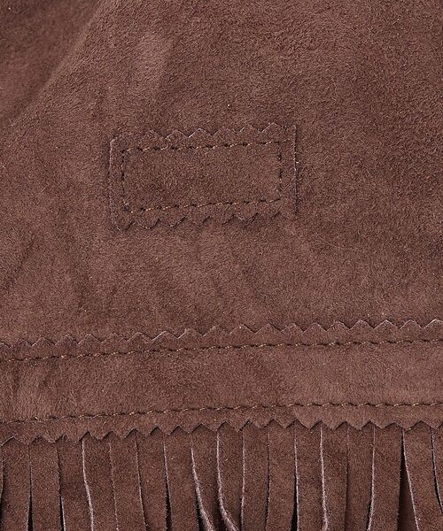 ABAHOUSE / アバハウス ショルダーバッグ | 【1/2HALF / ハーフ】ラムスェード 巾着ショルダー フリンジ ミニショル | 詳細10