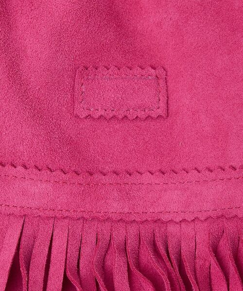 ABAHOUSE / アバハウス ショルダーバッグ | 【1/2HALF / ハーフ】ラムスェード 巾着ショルダー フリンジ ミニショル | 詳細11