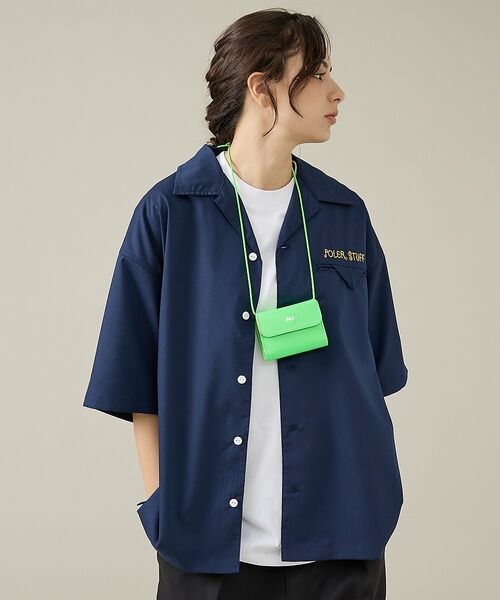ABAHOUSE / アバハウス 財布・コインケース・マネークリップ | 【1/2HALF / ハーフ】コインキャッチャー付き / レザーショルダーウォレ | 詳細24