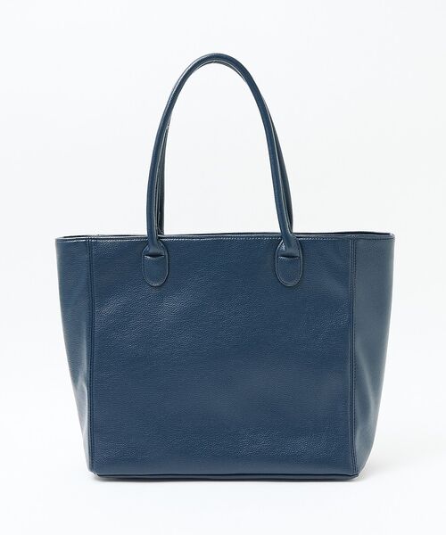 ABAHOUSE / アバハウス トートバッグ | 【ON/OFF兼用】ネオシボレザー トートバック / A4サイズ収納可能（ネイビー）