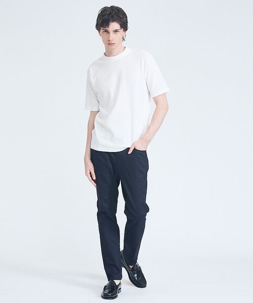 ABAHOUSE / アバハウス Tシャツ | 【凹凸編み】リンクス ブロック 半袖Tシャツ【予約】 | 詳細2