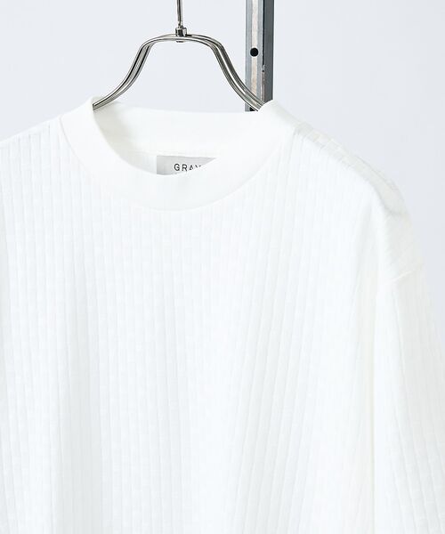 ABAHOUSE / アバハウス Tシャツ | 【凹凸編み】リンクス ブロック 半袖Tシャツ【予約】 | 詳細5