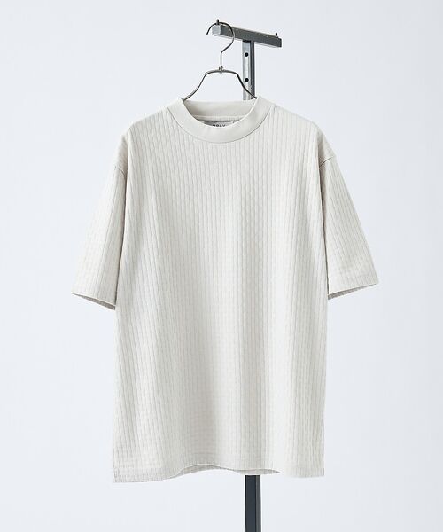 ABAHOUSE / アバハウス Tシャツ | 【凹凸編み】リンクス ブロック 半袖Tシャツ【予約】 | 詳細10