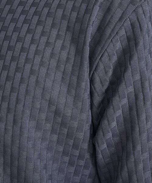 ABAHOUSE / アバハウス Tシャツ | 【凹凸編み】リンクス ブロック 半袖Tシャツ【予約】 | 詳細12