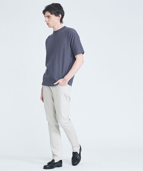 ABAHOUSE / アバハウス Tシャツ | 【凹凸編み】リンクス ブロック 半袖Tシャツ【予約】 | 詳細13