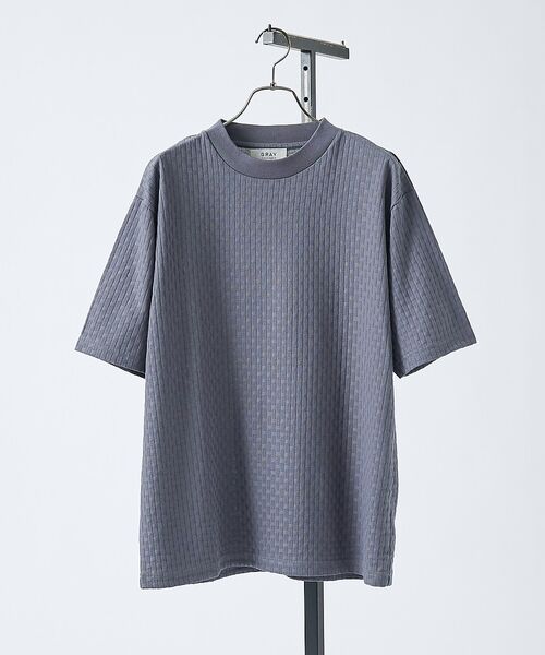 ABAHOUSE / アバハウス Tシャツ | 【凹凸編み】リンクス ブロック 半袖Tシャツ【予約】 | 詳細15