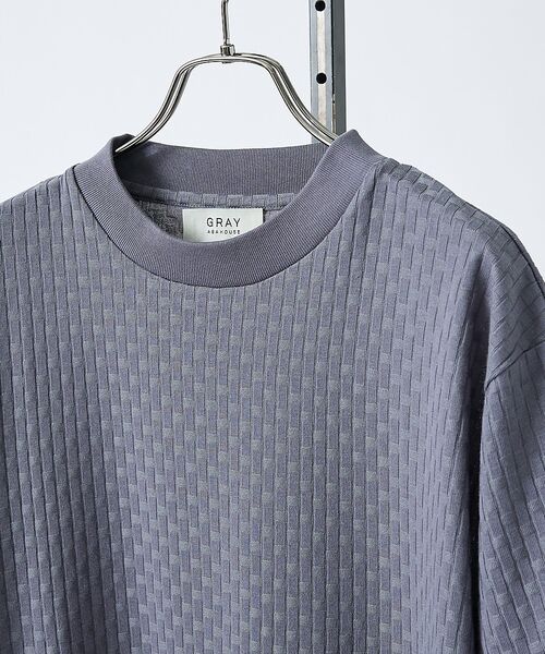 ABAHOUSE / アバハウス Tシャツ | 【凹凸編み】リンクス ブロック 半袖Tシャツ【予約】 | 詳細16