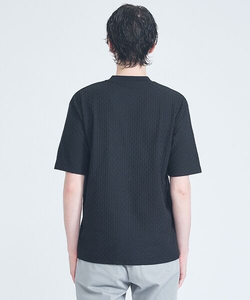 ABAHOUSE / アバハウス Tシャツ | 【凹凸編み】リンクス ブロック 半袖Tシャツ【予約】 | 詳細19