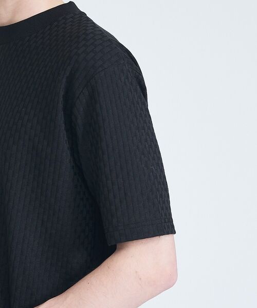 ABAHOUSE / アバハウス Tシャツ | 【凹凸編み】リンクス ブロック 半袖Tシャツ【予約】 | 詳細21