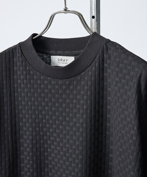 ABAHOUSE / アバハウス Tシャツ | 【凹凸編み】リンクス ブロック 半袖Tシャツ【予約】 | 詳細25