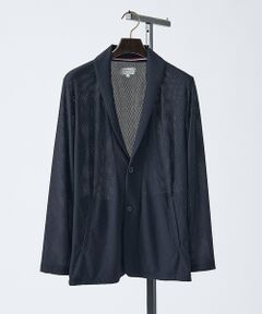 ABAHOUSE / アバハウス ブルゾン | 【接触冷感】ハニカムメッシュ ショールブルゾン/ジャケット【予約】