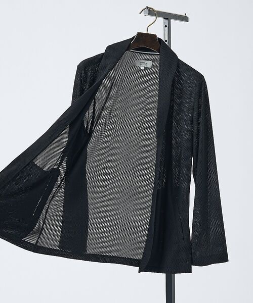 ABAHOUSE / アバハウス ブルゾン | 【接触冷感】ハニカムメッシュ ショールブルゾン/ジャケット【予約】 | 詳細9