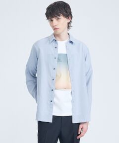 ABAHOUSE / アバハウス シャツ・ブラウス | 【リネンブレンド】ライトウェイト 長袖シャツ