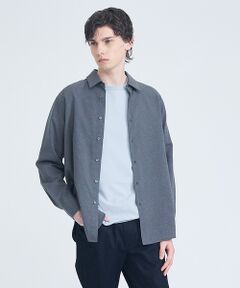 ABAHOUSE / アバハウス シャツ・ブラウス | 【リネンブレンド】ライトウェイト 長袖シャツ