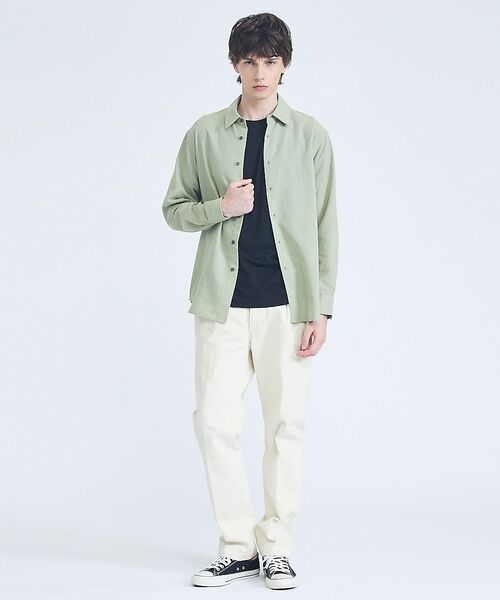 ABAHOUSE / アバハウス シャツ・ブラウス | 【リネンブレンド】ライトウェイト 長袖シャツ | 詳細25