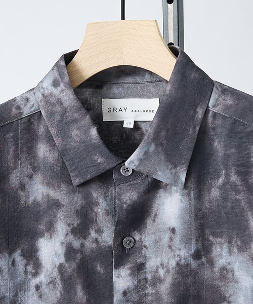 ABAHOUSE / アバハウス シャツ・ブラウス | 【リネン混】アブストラクト柄 半袖シャツ【予約】 | 詳細7