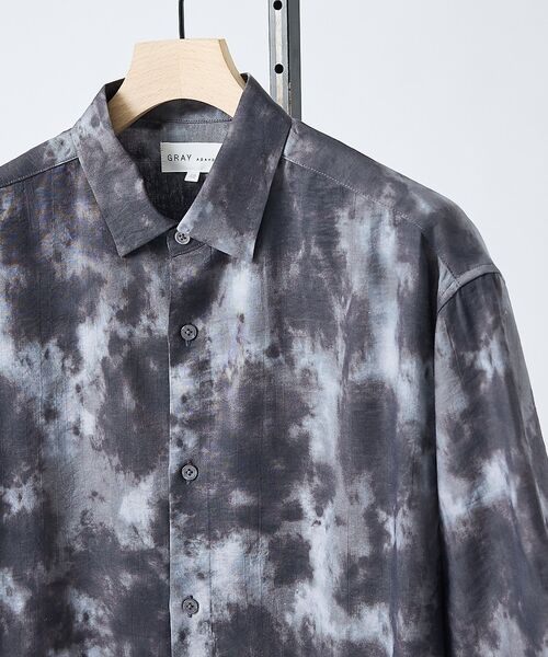 ABAHOUSE / アバハウス シャツ・ブラウス | 【リネン混】アブストラクト柄 半袖シャツ【予約】 | 詳細10