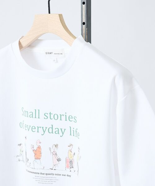 ABAHOUSE / アバハウス Tシャツ | 【EVERYDAY LIFE】 グラフィックTシャツ（グリーン）