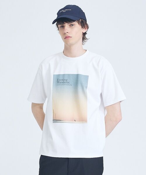 ABAHOUSE / アバハウス Tシャツ | 【BIRD】 グラフィックTシャツ【予約】（オレンジ）