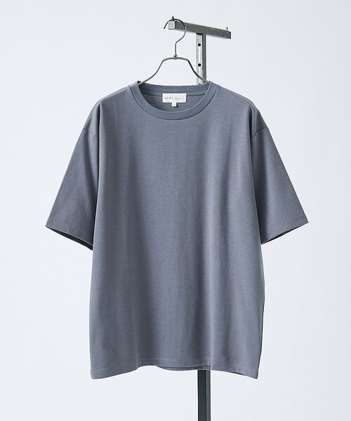 ABAHOUSE / アバハウス Tシャツ | 【抗菌防臭/UVカット】シルケットポンチ 半袖Tシャツ【予約】（チャコールグレー）