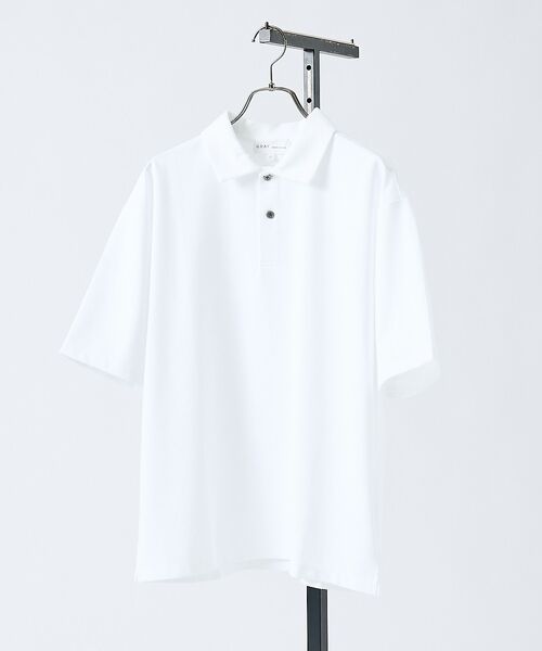 ABAHOUSE / アバハウス ポロシャツ | 【抗菌防臭/UVカット】シルケットポンチ 半袖ポロシャツ【予約】（ホワイト）