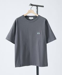 ABAHOUSE / アバハウス Tシャツ | 【アイコン刺繍】ボックスシルエット Tシャツ【予約】