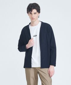 ABAHOUSE / アバハウス カーディガン・ボレロ | 【接触冷感】メッシュ ボタンレス カーディガン【予約】
