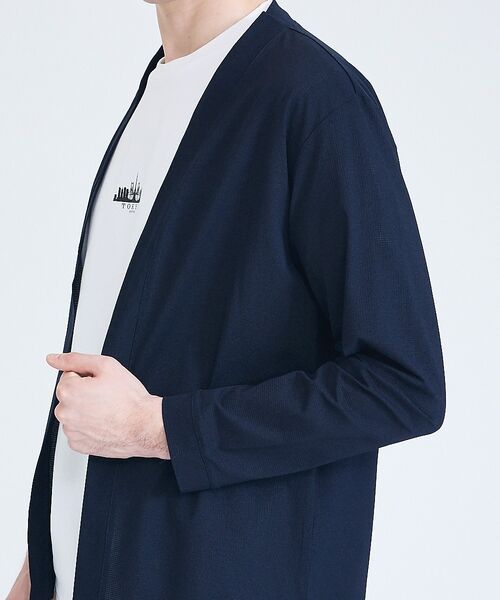 ABAHOUSE / アバハウス カーディガン・ボレロ | 【接触冷感】メッシュ ボタンレス カーディガン【予約】 | 詳細10