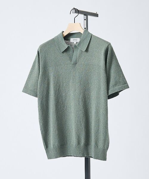 ABAHOUSE / アバハウス ポロシャツ | ブークレー スキッパーポロ【予約】 | 詳細3